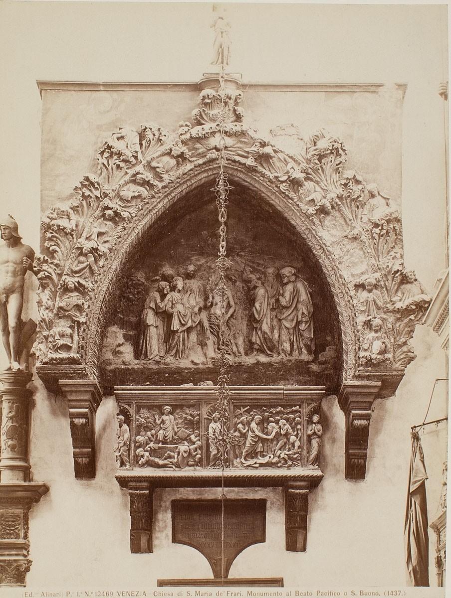 Fratelli Alinari, Grabmal des Beato Pacifico oder S. Buono, Kirche S. Maria dei Frari, Venedig