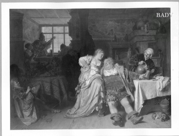 Eduard von Grützner, Drinking party with Falstaff