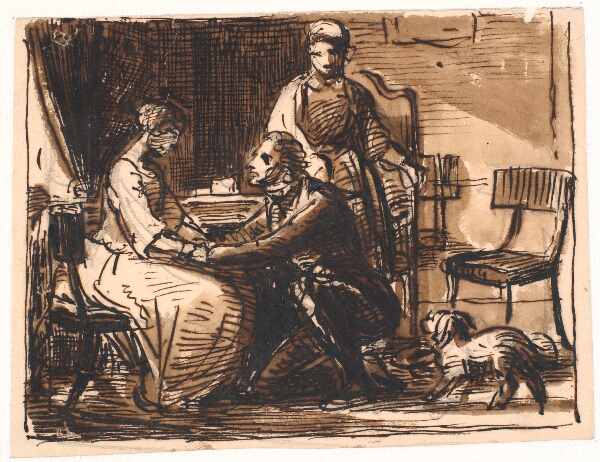 Wilhelm Marstrand, Erklæringen