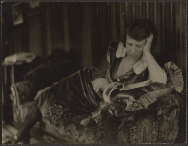 Louis Fleckenstein, [Woman Reading on Chaise]