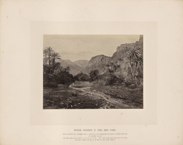 Francis Frith, Rephidim, Wilderness of Paran (Wady Feiran)