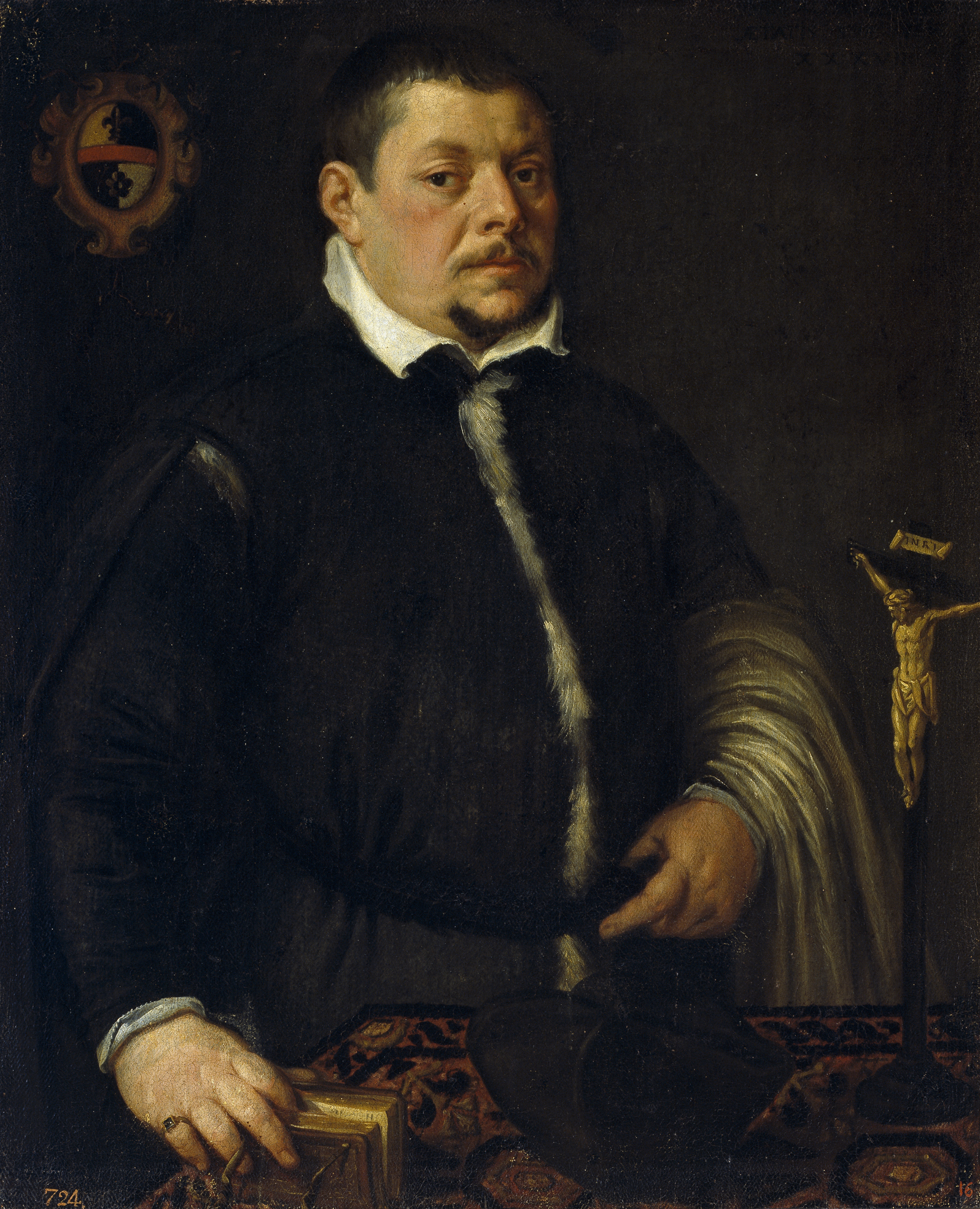 Leandro Bassano, Magistrate with Crucifix