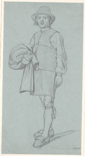 Wilhelm Marstrand, Ung svensk bonde med rundpuldet hat