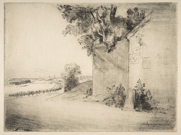 Félix Bracquemond, The Seine seen from Passy