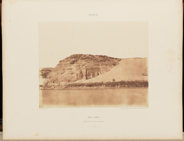 Félix Teynard, Abou-Sembil. Grand Spéos - Vue Générale