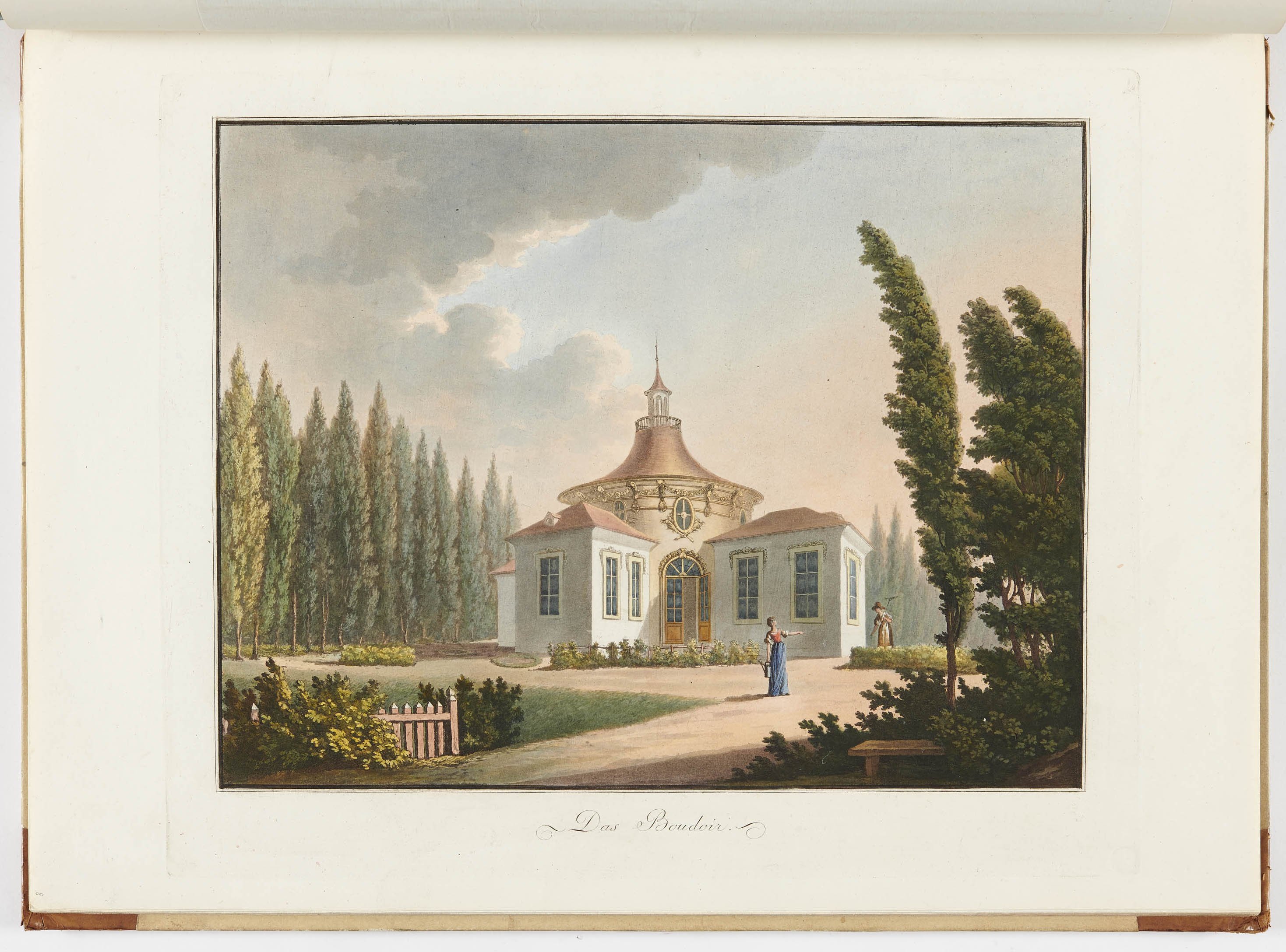 Johann Friedrich Frauenholz, "Das Boudoir" in Hohenheim
