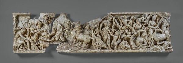 Unknown, Fragment of a Sarcophagus Panel (large portion)