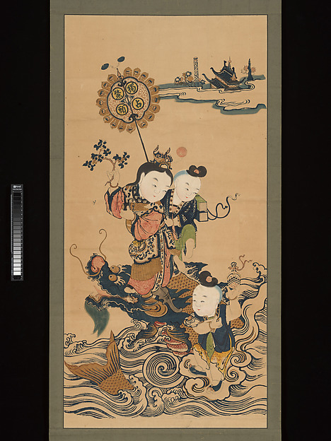 Unidentified artist, Stand Alone on the Tortoise Head (Duzhan aotou)
