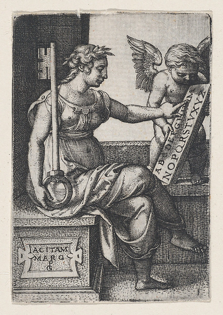 Georg Pencz, Grammatica, from "The Liberal Arts"