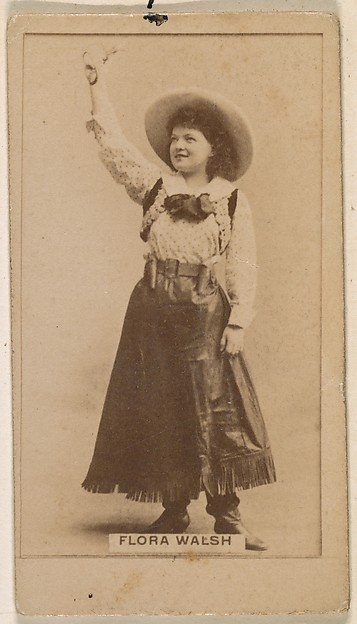 Kinney Brothers Tobacco Company, Flora Walsh, from the Actresses series (N245) issued by Kinney Brothers to promote Sweet Caporal Cigarettes