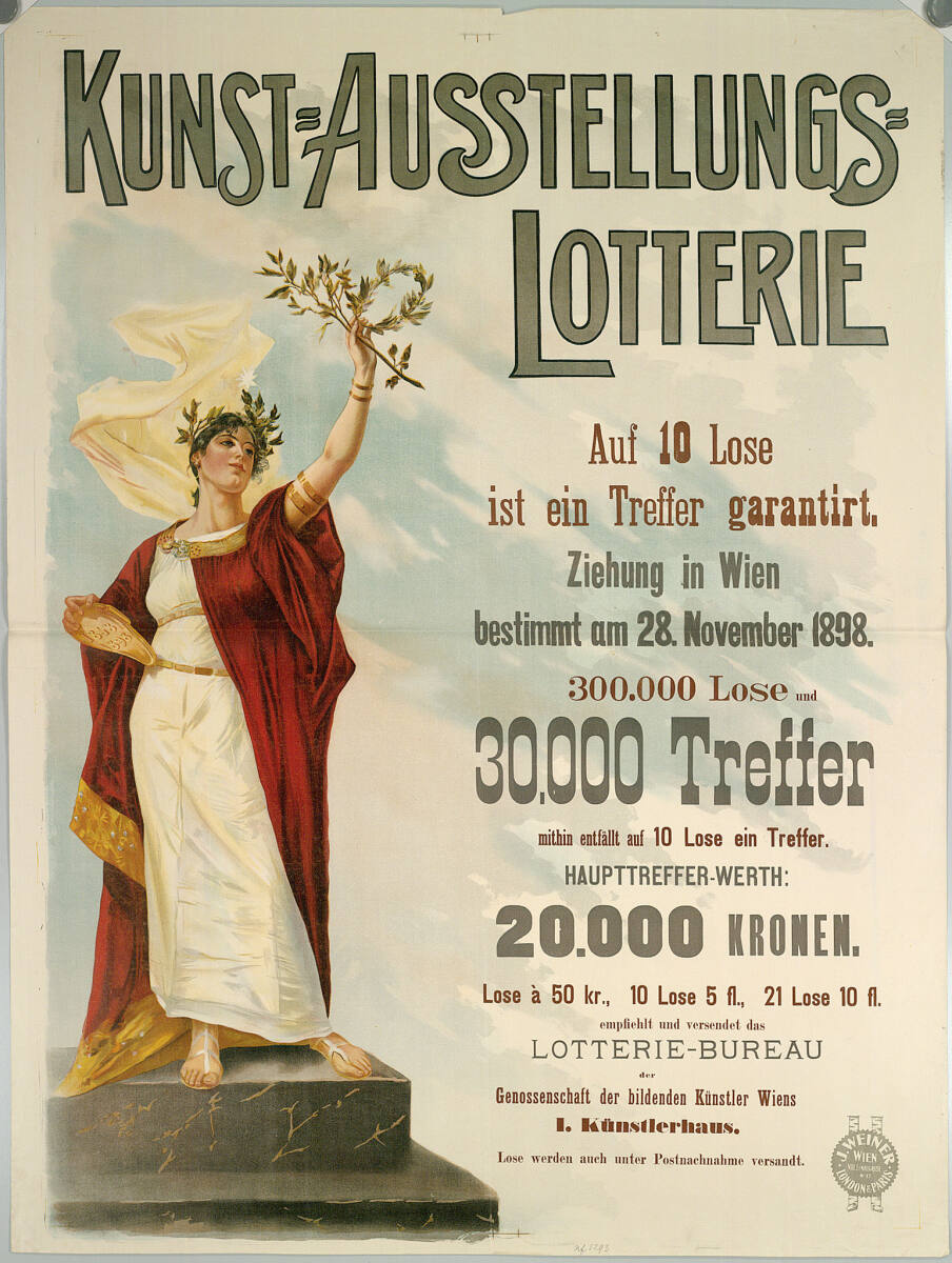 Anonym, KUNST-AUSSTELLUNGS-LOTTERIE; 1898
