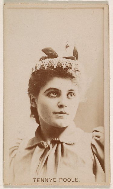 Kinney Brothers Tobacco Company, Tennye Poole, from the Actresses series (N245) issued by Kinney Brothers to promote Sweet Caporal Cigarettes