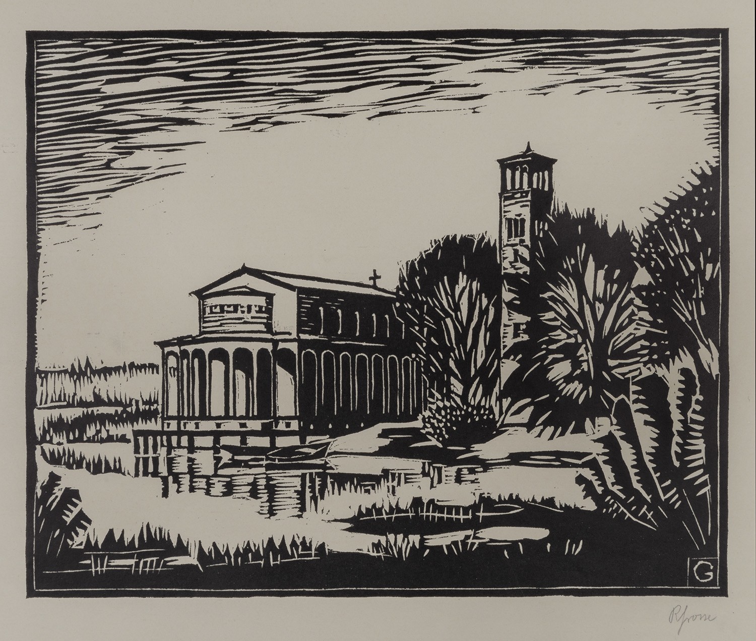Rudolf Grosse (Architekt), Potsdam-Sacrow: Heilandskirche Sacrow von Nordosten