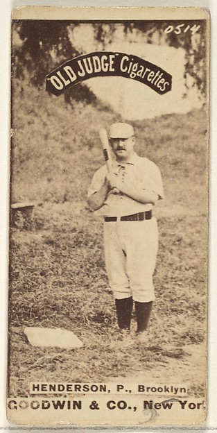 Goodwin & Company, Henderson, Pitcher, Brooklyn, from the Old Judge series (N172) for Old Judge Cigarettes