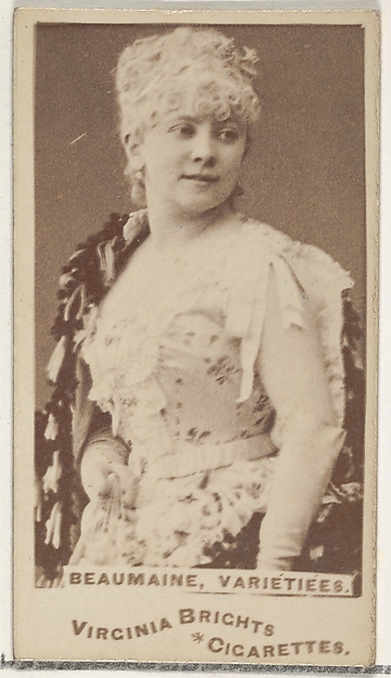 Allen & Ginter, Beaumaine, Varietiees, from the Actors and Actresses series (N45, Type 1) for Virginia Brights Cigarettes