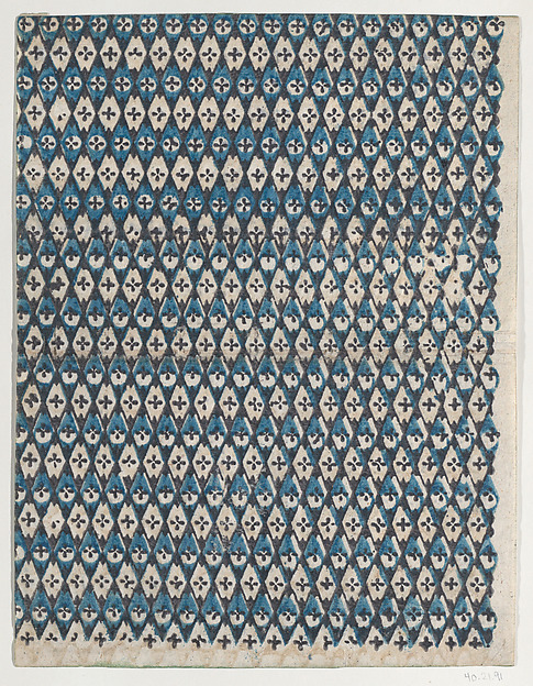 Anonymous, Sheet with overall diamond pattern