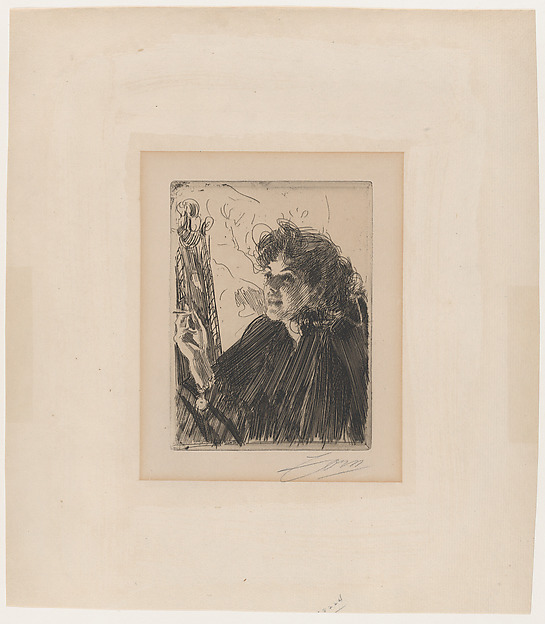 Anders Zorn, Girl with a Cigarette II