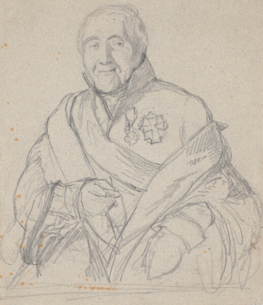 Wilhelm Marstrand, Portrætstudie af geheimekonferensråd Bornemann
