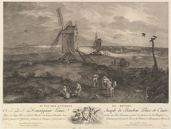 Jacques Philippe Le Bas, Second View of the Surroundings of Bruges (IIe. Vue des environs de Bruges)
