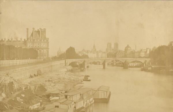 Unknown, [The Louvre and Notre Dame from the Seine]
