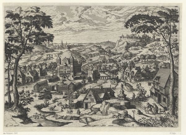 Doetechum, Johannes of Lucas van, (printmaker), Landscape with St. Anthony