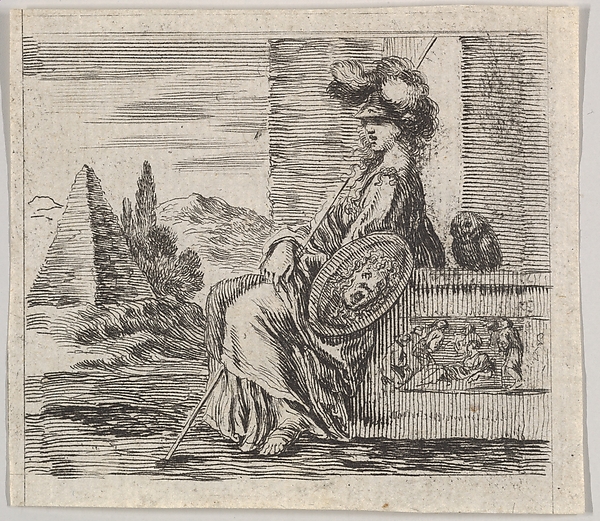 Stefano della Bella, Pallas, from "Game of Mythology" (Jeu de la Mythologie)