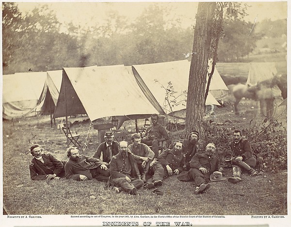 Alexander Gardner, Group at Headquarters of the Army of the Potomac, Antietam, October 1862
