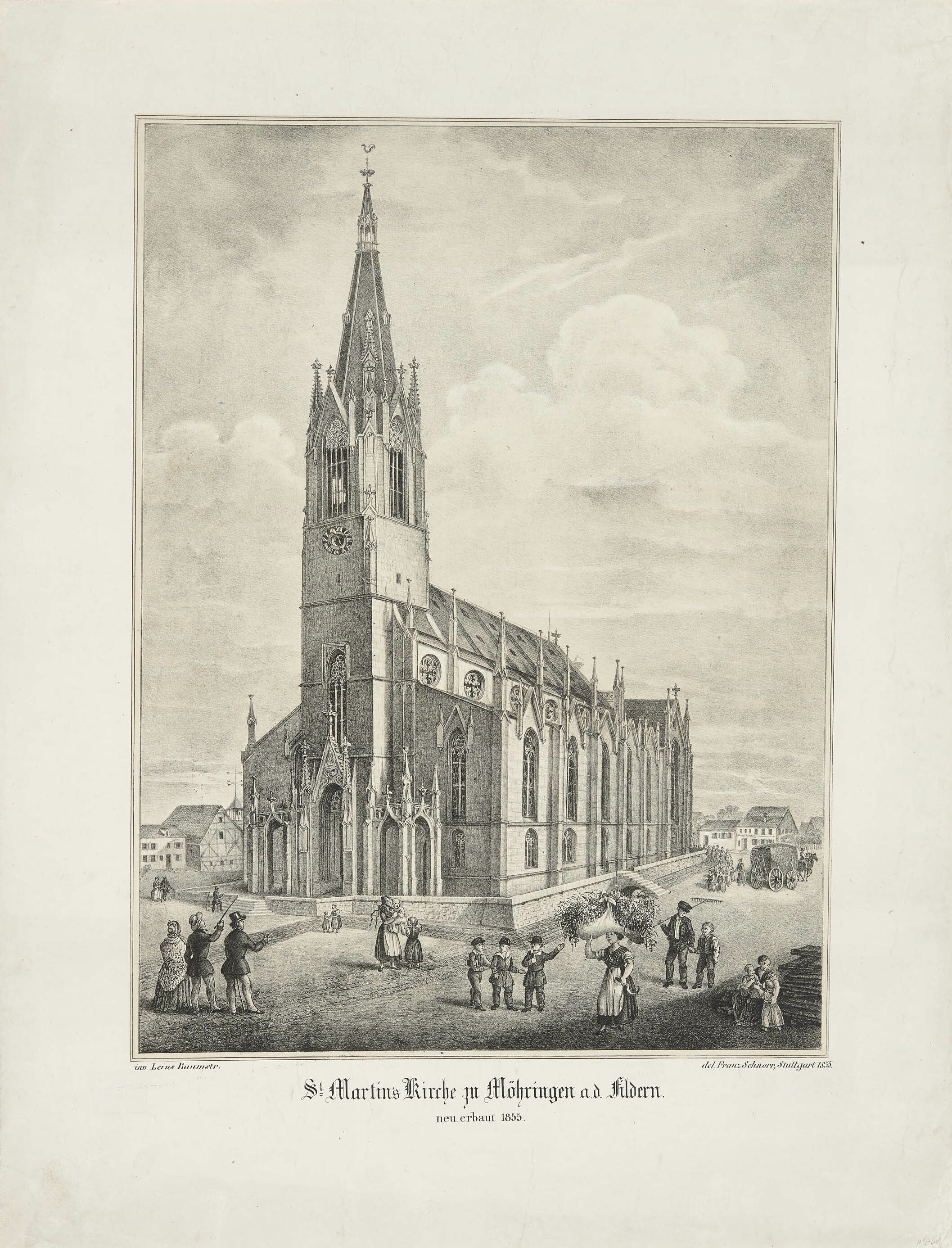 Franz Schnorr, Ansicht der Martinskirche in Möhringen
