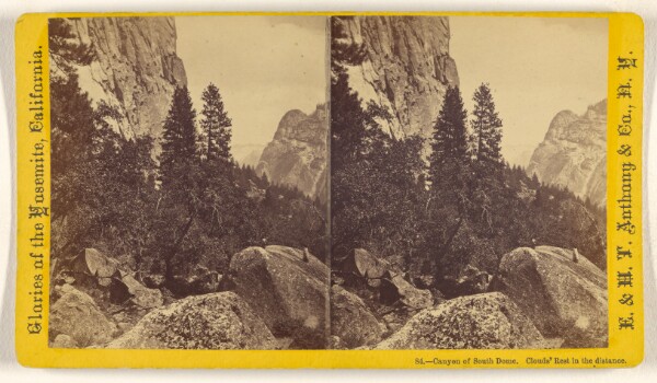 Edward and Henry T. Anthony & Co., Canyon of South Dome. Clouds' Rest in the distance.