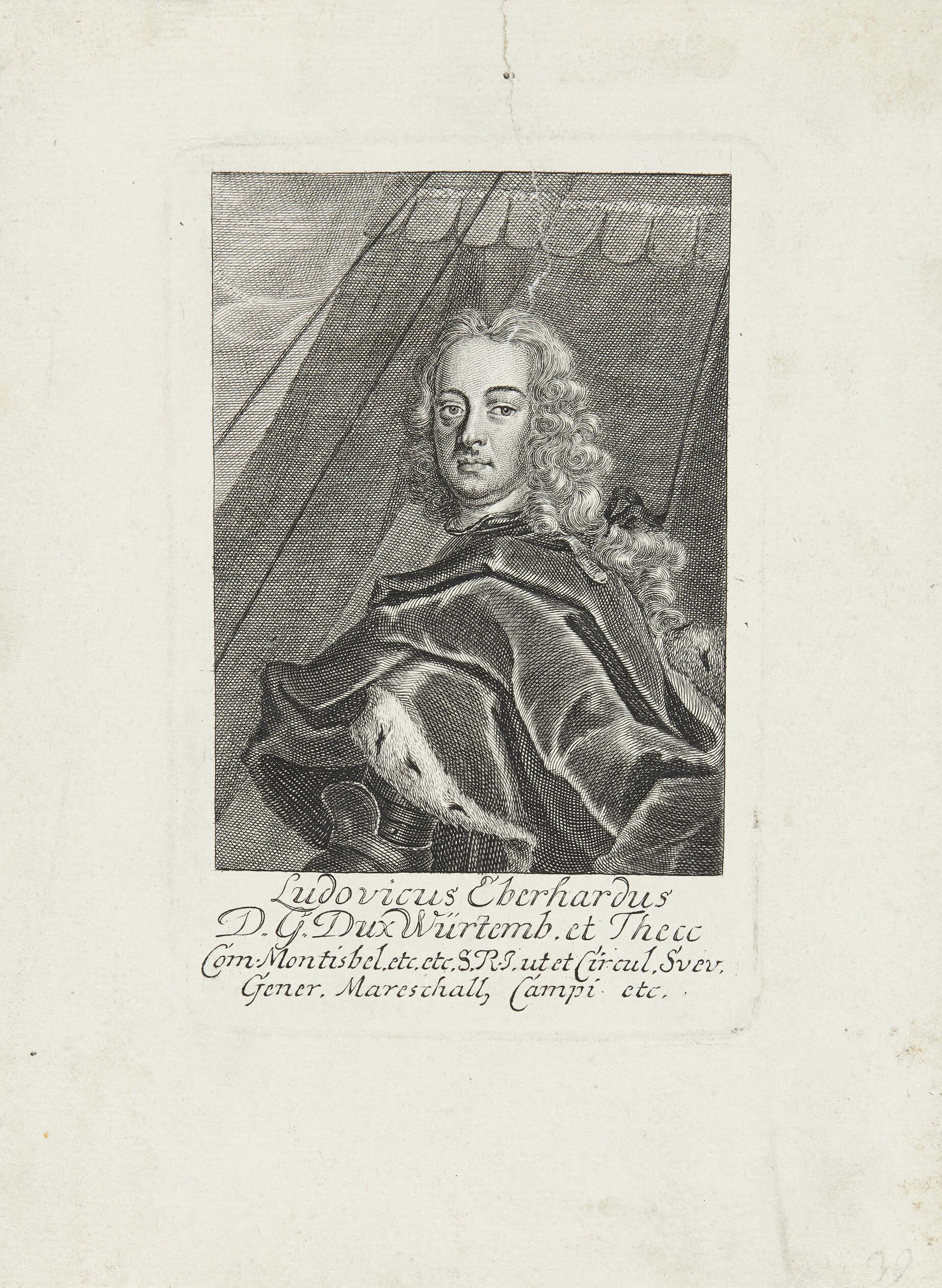 Martin Bernigeroth, Bildnis Herzog Ludwig Eberhard von Württemberg