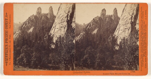 Carleton Watkins, Cathedral Spires, Yosemite Valley, Mariposa County, Cal.