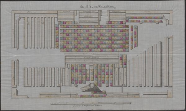 Unknown artist, Distribution of seats in a Walloon church