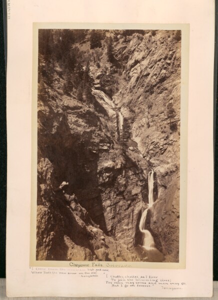 William Henry Jackson, Cheyenne Falls. Colorado