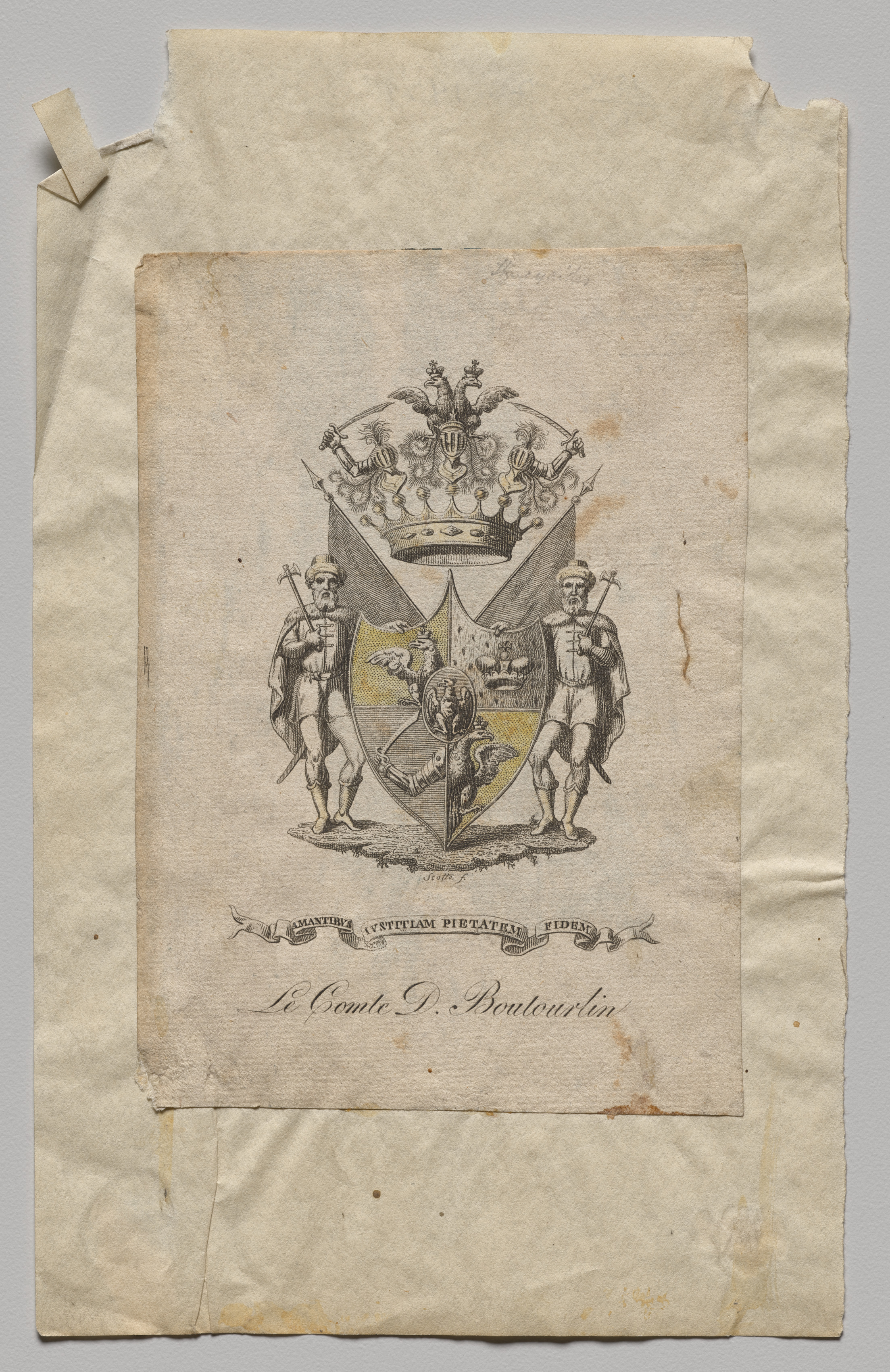 Unknown artist, Bookplate: Le Compte de Boutourlin