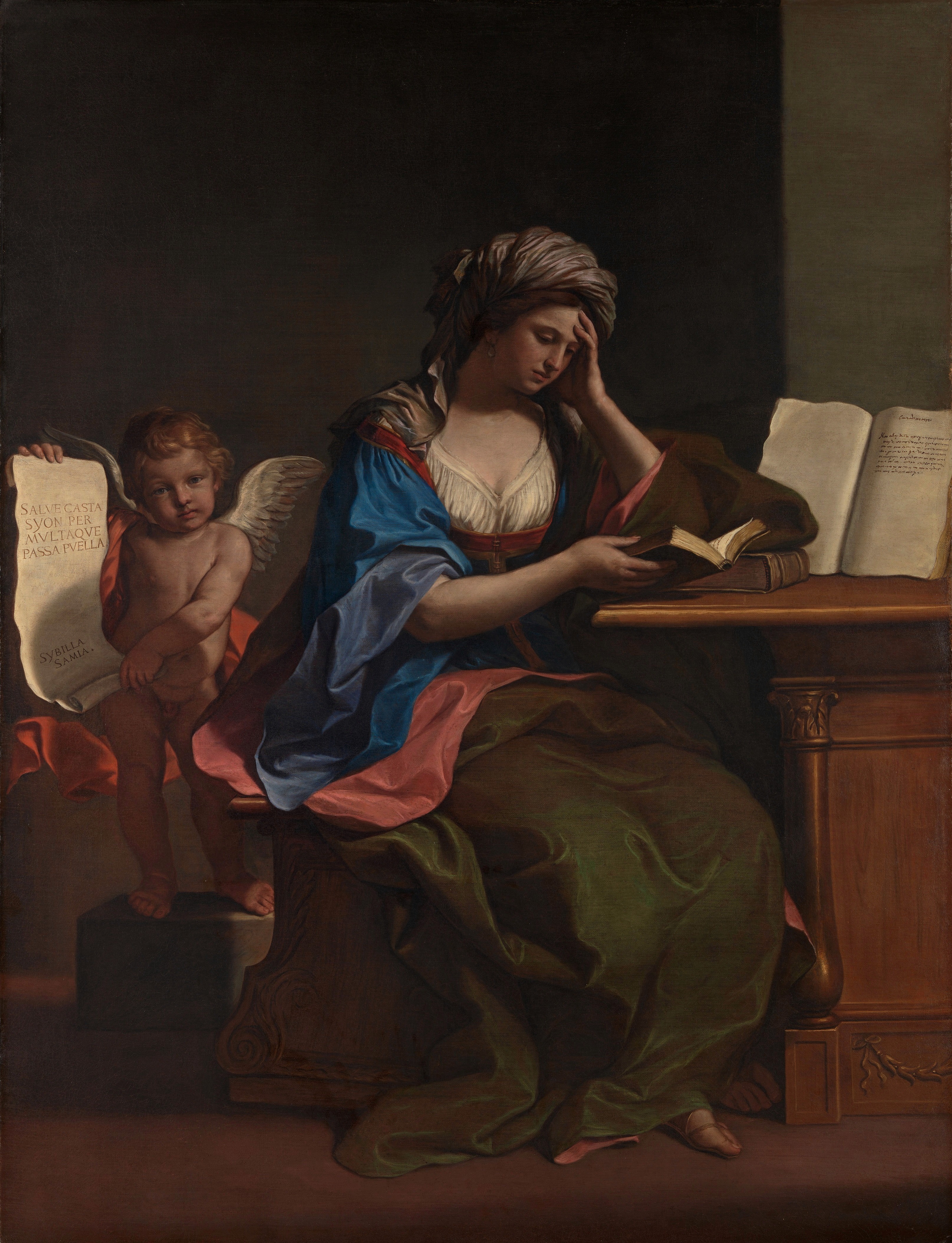 Guercino, The Samian Sibyl with a Putto