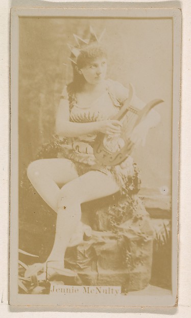 Kinney Brothers Tobacco Company, Jennie McNulty, from the Actresses series (N245) issued by Kinney Brothers to promote Sweet Caporal Cigarettes