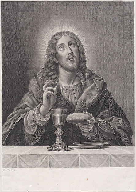 Anonymous, Christ with symbols of the Eucharist