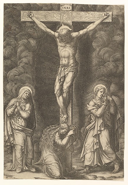 Giorgio Ghisi, The Crucifixion with the Virgin, the Magdalen, and St. John