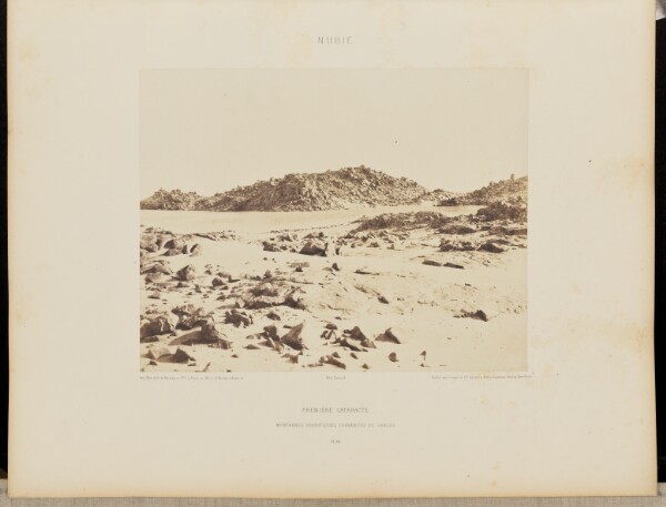 Félix Teynard, Première Cataracte. Montagnes Granitiques couvertes de Sables