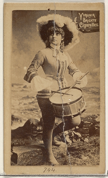 Allen & Ginter, Card 744, from the Actors and Actresses series (N45, Type 2) for Virginia Brights Cigarettes
