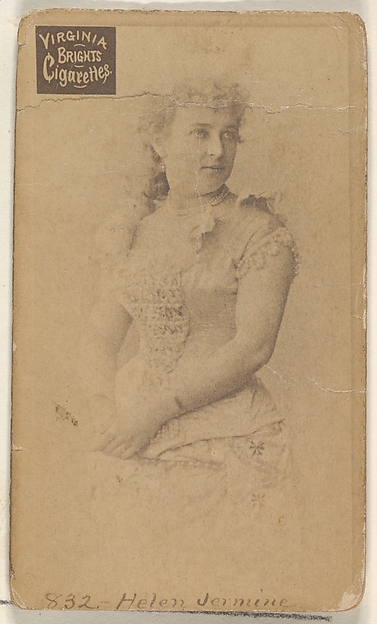 Allen & Ginter, Card 832, Helen Jermine, from the Actors and Actresses series (N45, Type 2) for Virginia Brights Cigarettes