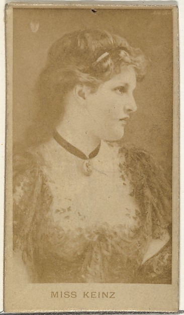 W. Duke, Sons & Co., Miss Keinz, from the Actors and Actresses series (N145-8) issued by Duke Sons & Co. to promote Duke Cigarettes