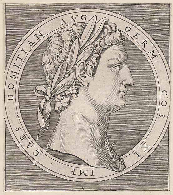 Marcantonio Raimondi, Domitian, from The Twelve Caesars, from "Speculum Romanae Magnificentiae"