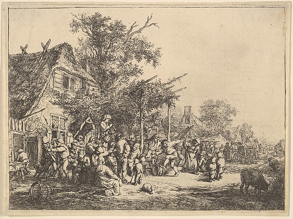 Adriaen van Ostade, Dance Under the Trellis