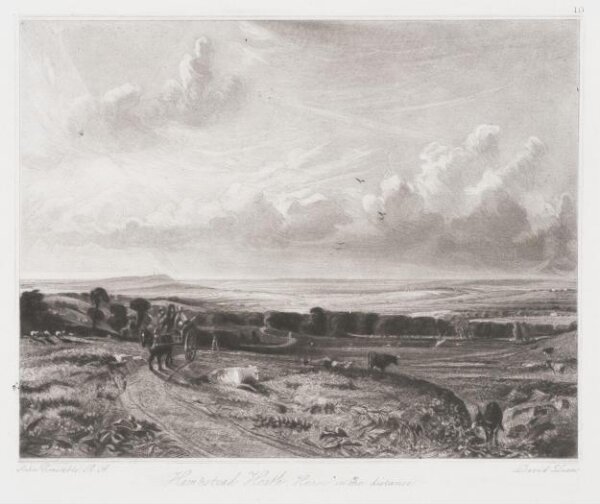 Constable, John RA, Hampstead Heath. Harrow in the distance