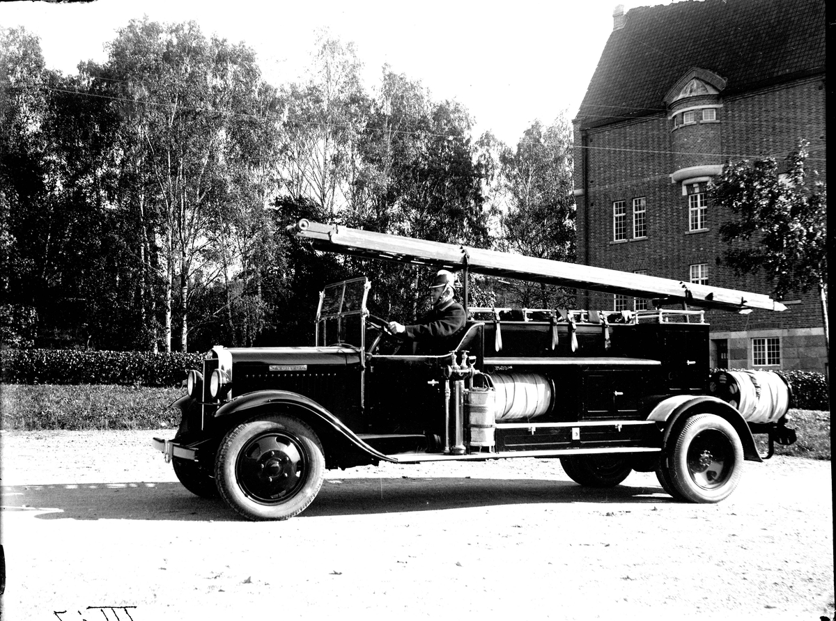 Ellert Johan Viktor Sörman, New fire truck. Photographer: E Sörman.