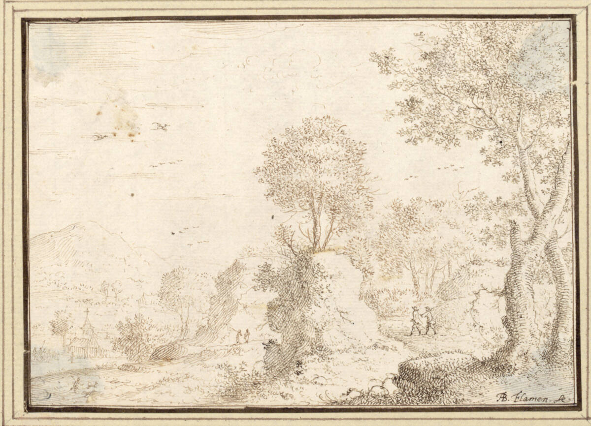 AlbertFlamen, Baumreiche Landschaft (II-23)
