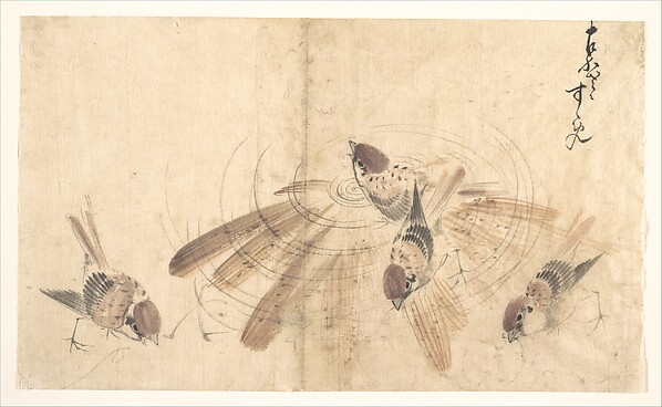 Katsushika Hokusai, Sparrows