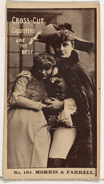 W. Duke, Sons & Co., Card Number 193, Morris and Farrell, from the Actors and Actresses series (N145-2) issued by Duke Sons & Co. to promote Cross Cut Cigarettes