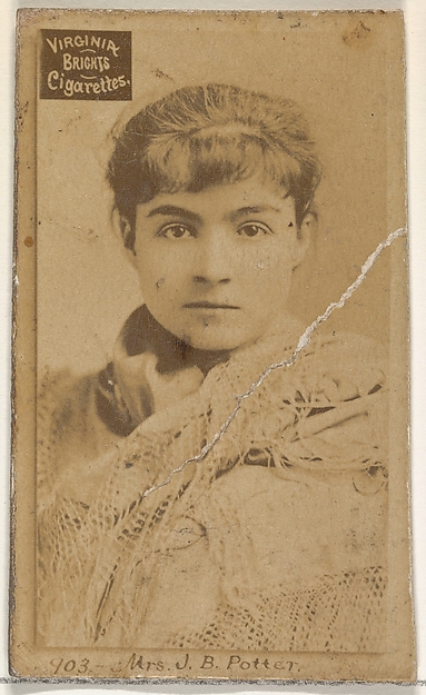 Allen & Ginter, Card 903, Mrs. J.B. Potter, from the Actors and Actresses series (N45, Type 2) for Virginia Brights Cigarettes